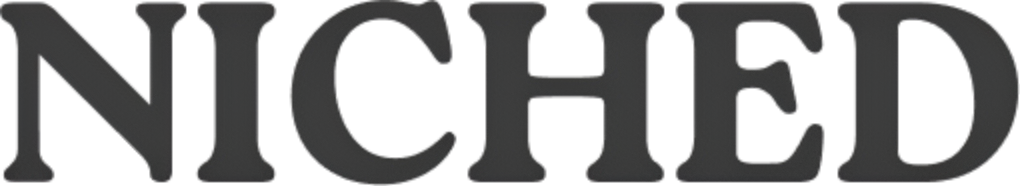 Niched logo black